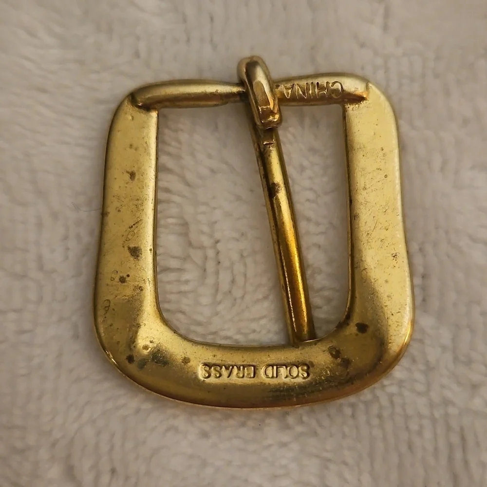 3/$30 Vintage Brass Skinny Belt Buckle